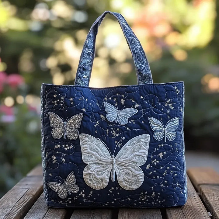 Bolsa Artesanal - Mariposa Plateada