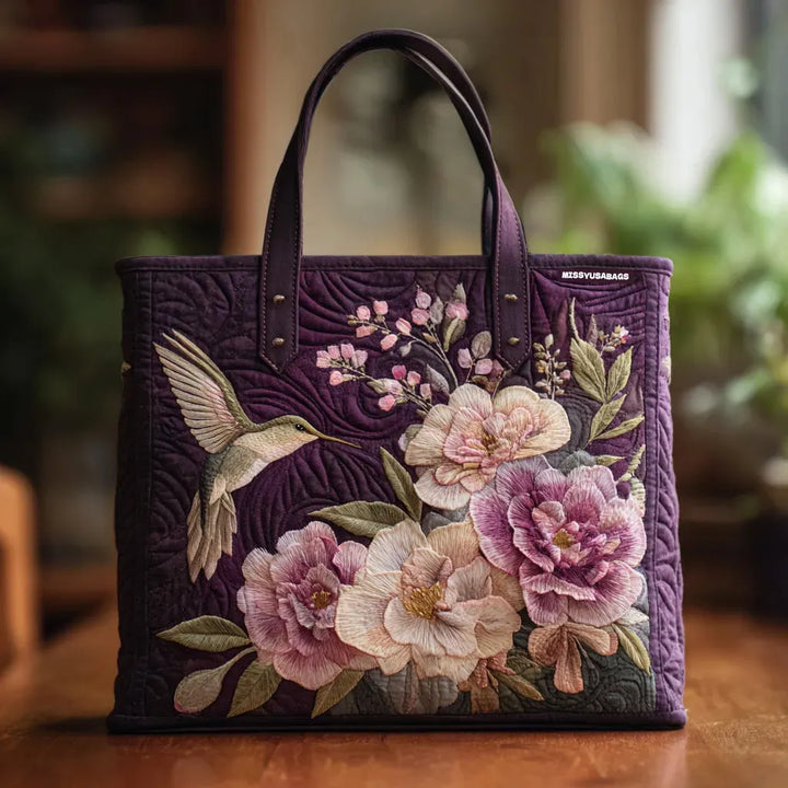 Bolsa Artesanal - Colibríes y Orquídeas