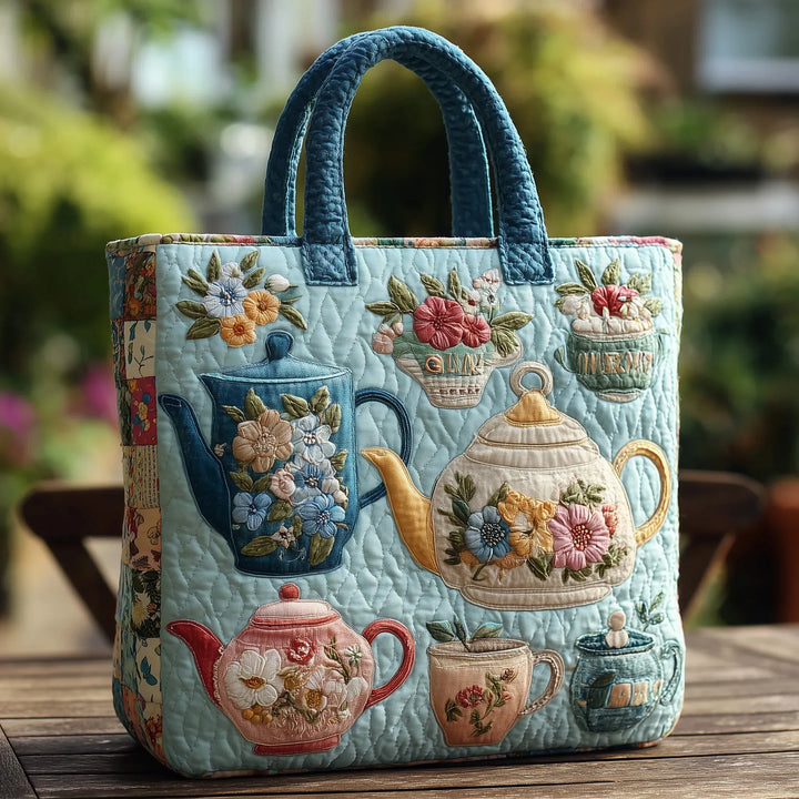 Bolsa Artesanal - Motivo Floral Clásico