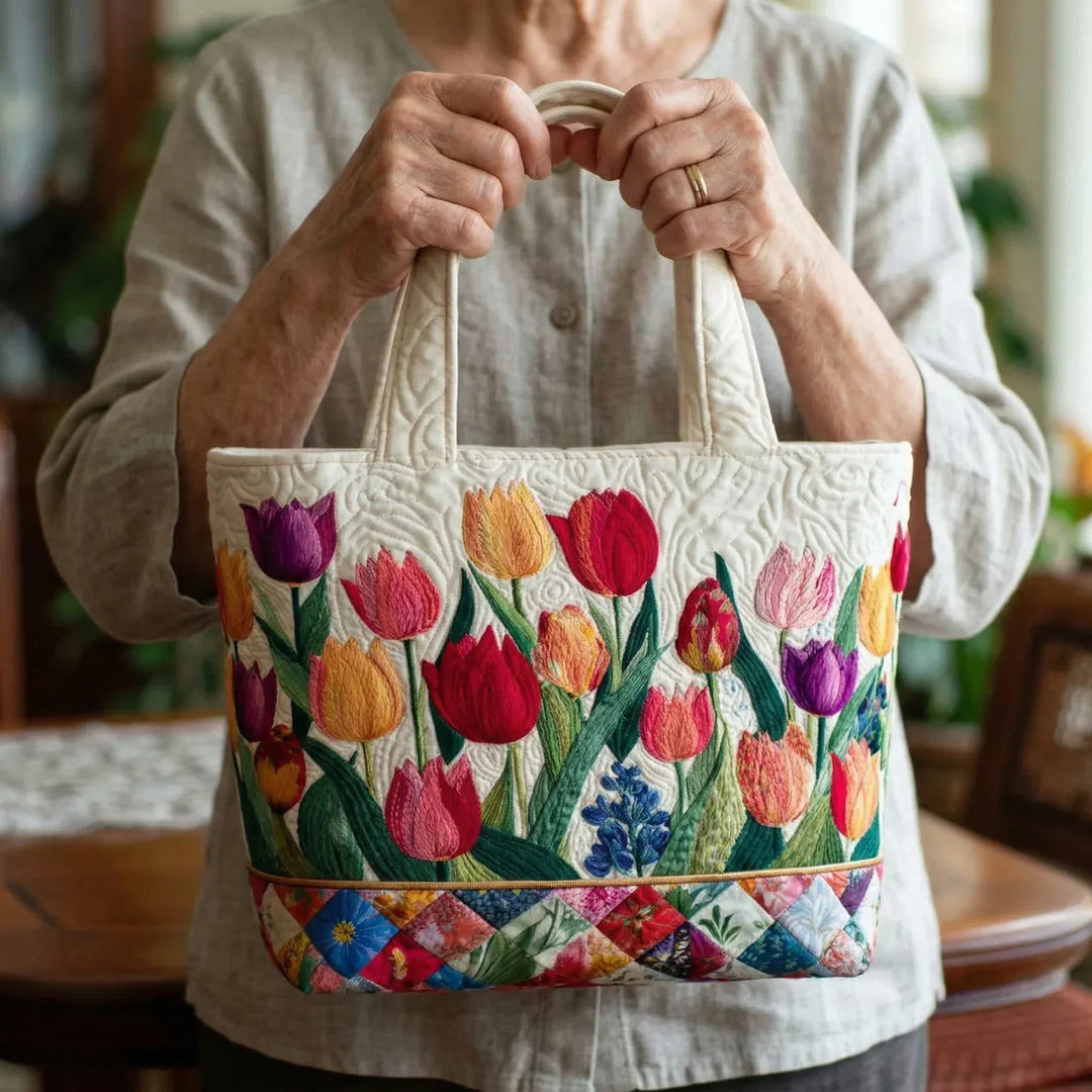 Bolsa Artesanal - Jardín de Tulipanes