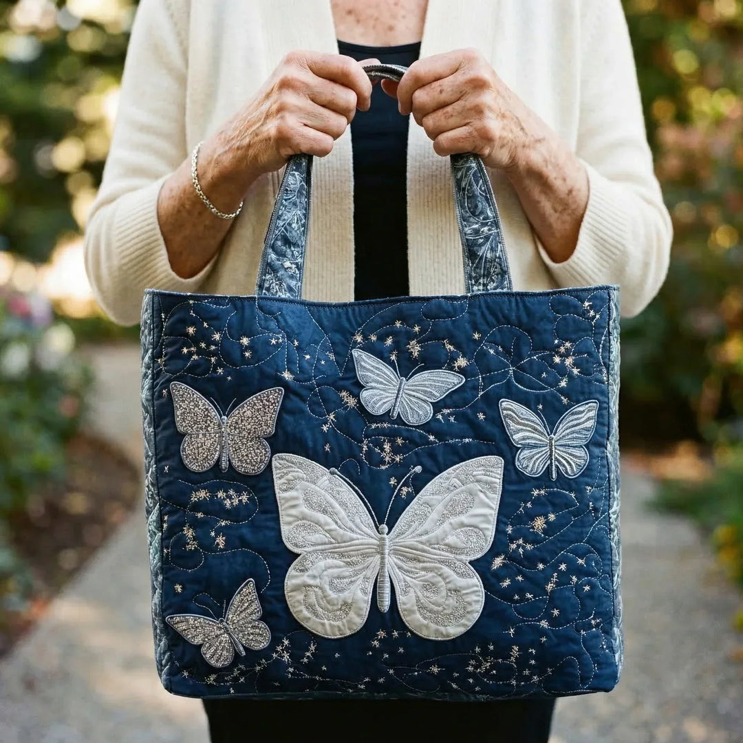Bolsa Artesanal - Mariposa Plateada