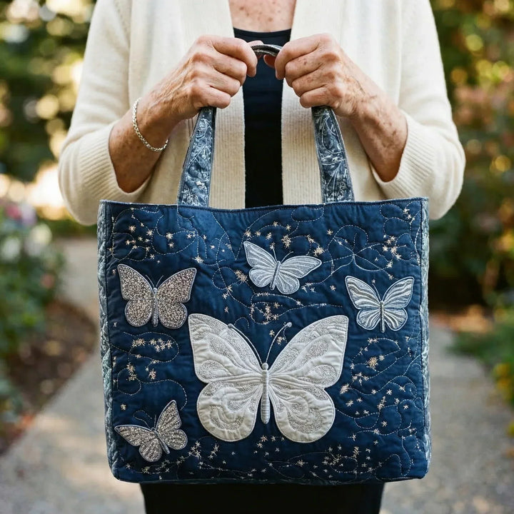 Bolsa Artesanal - Mariposa Plateada
