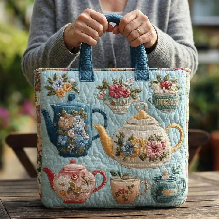 Bolsa Artesanal - Motivo Floral Clásico