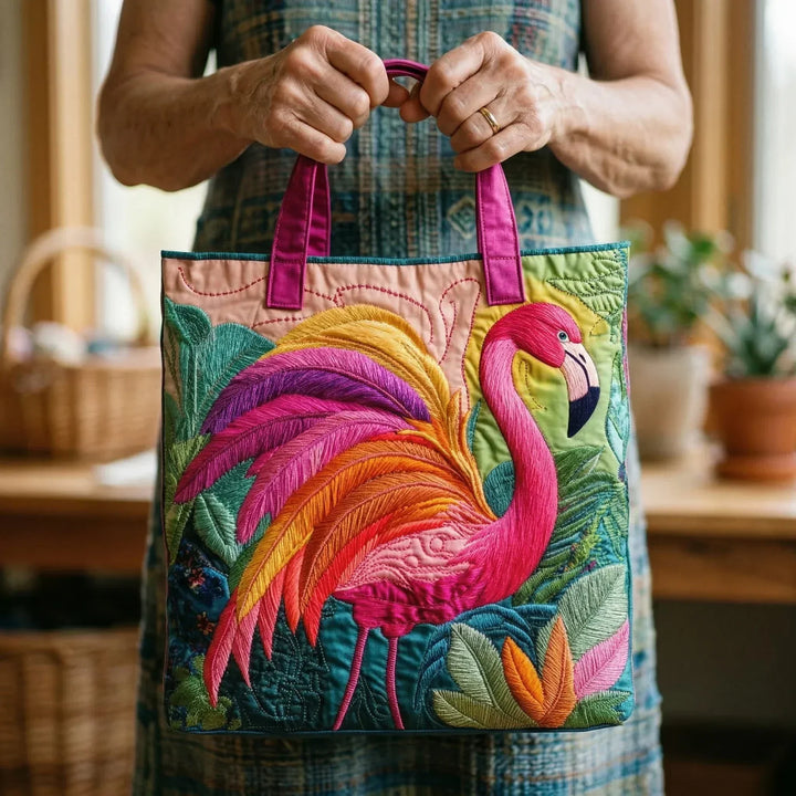 Bolsa Artesanal - Flamenco Arcoíris